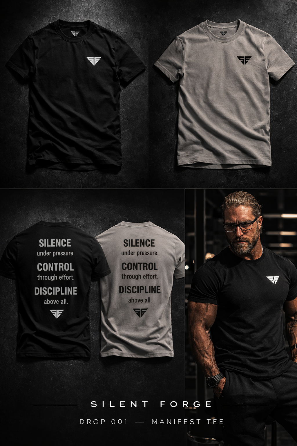 MANIFEST TEE — Black · Drop 001