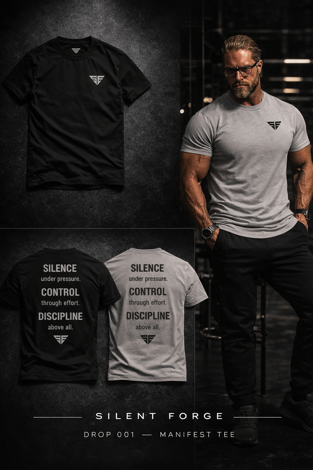 MANIFEST TEE — White · Drop 001